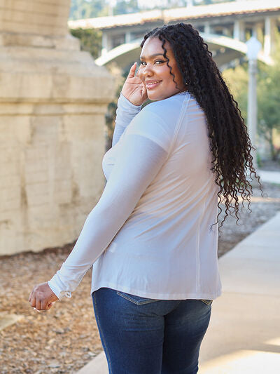 Basic Bae Full Size Round Neck Long Sleeve T-Shirt - Ladyez