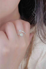 Opal 925 Sterling Silver Bypass Ring - Ladyez