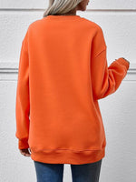 THE HELL I WON'T Round Neck Long Sleeve Sweatshirt - Ladyez