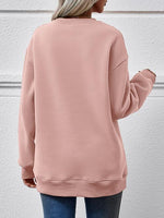 THE HELL I WON'T Round Neck Long Sleeve Sweatshirt - Ladyez
