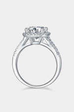 3 Carat Moissanite Halo Ring - Ladyez
