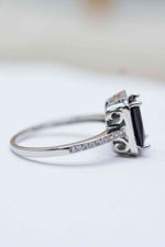 Platinum-Plated Agate Ring - Ladyez