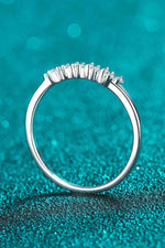 Eye-Catching 925 Sterling Silver Moissanite Ring - Ladyez
