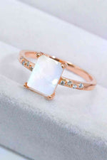 Square Moonstone Ring - Ladyez