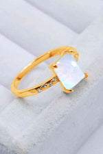 Square Moonstone Ring - Ladyez