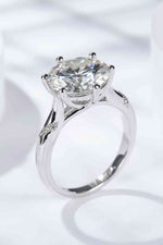 5 Carat Moissanite Solitaire Ring - Ladyez