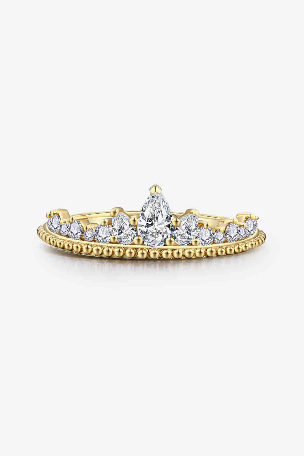 Crown Shape Moissanite Ring - Ladyez