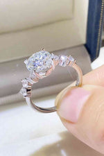 2 Carat Moissanite 925 Sterling Silver Ring - Ladyez