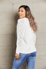 Double Take Rib-Knit Plunge Raglan Sleeve Cardigan - Ladyez