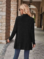 Open Front Cardigan with Pockets - Ladyez