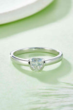 Moissanite 925 Sterling Silver Solitaire Ring - Ladyez
