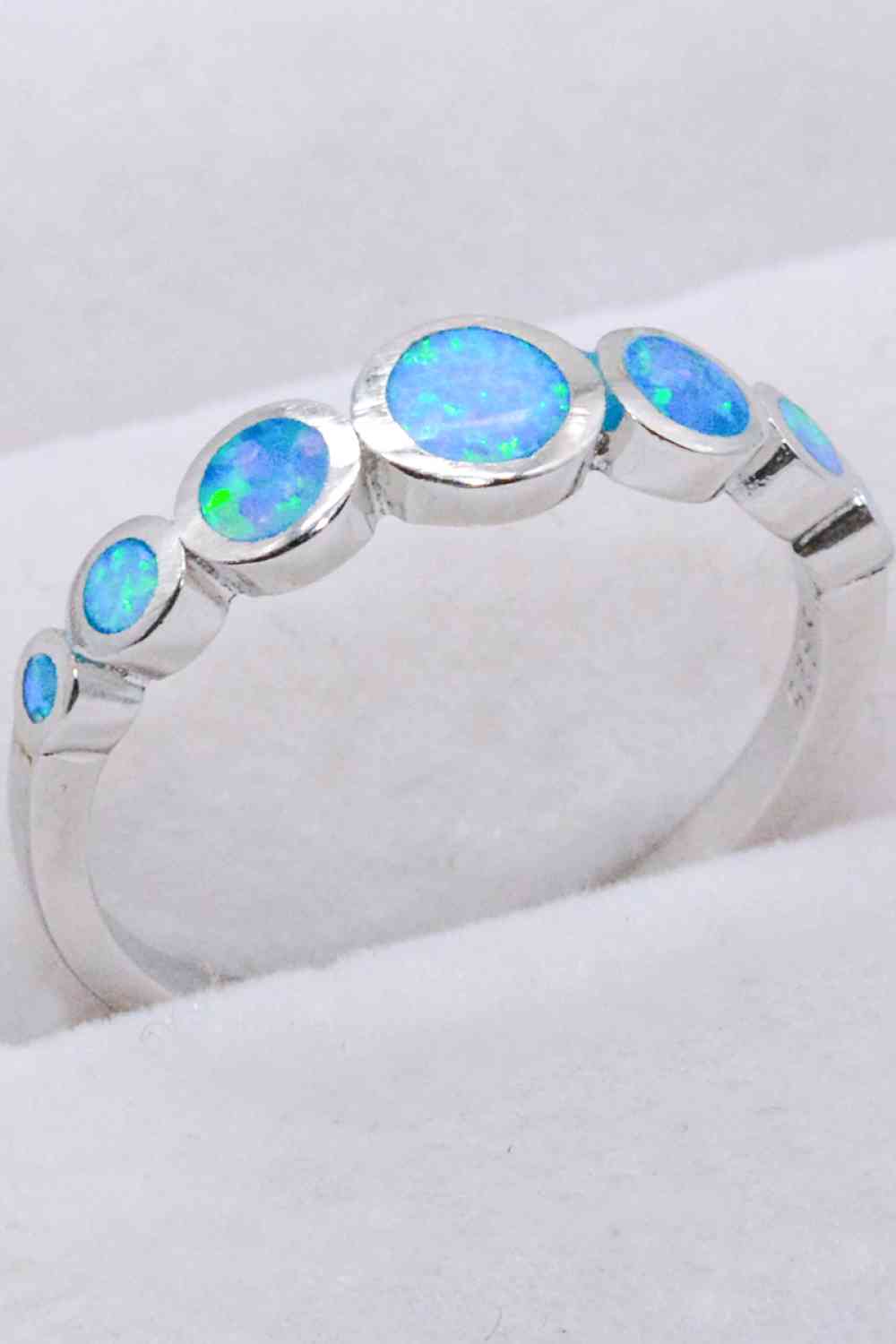 925 Sterling Silver Multi-Opal Ring - Ladyez