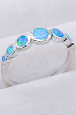 925 Sterling Silver Multi-Opal Ring - Ladyez
