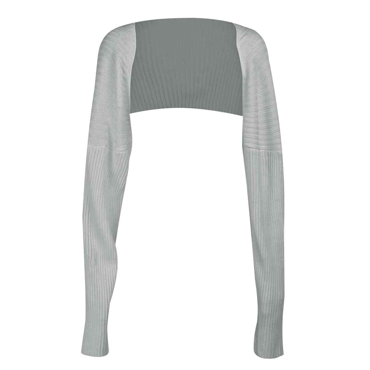 Long Sleeve Knit Bolero - Ladyez