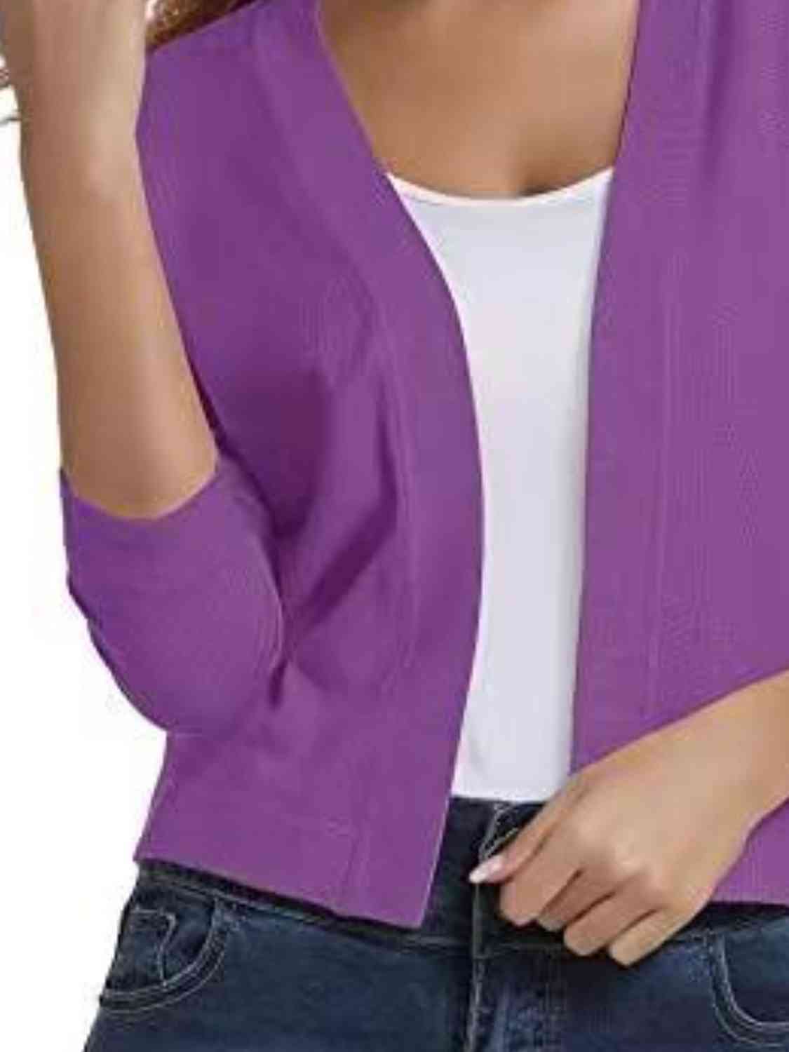 Open Front Cardigan - Ladyez