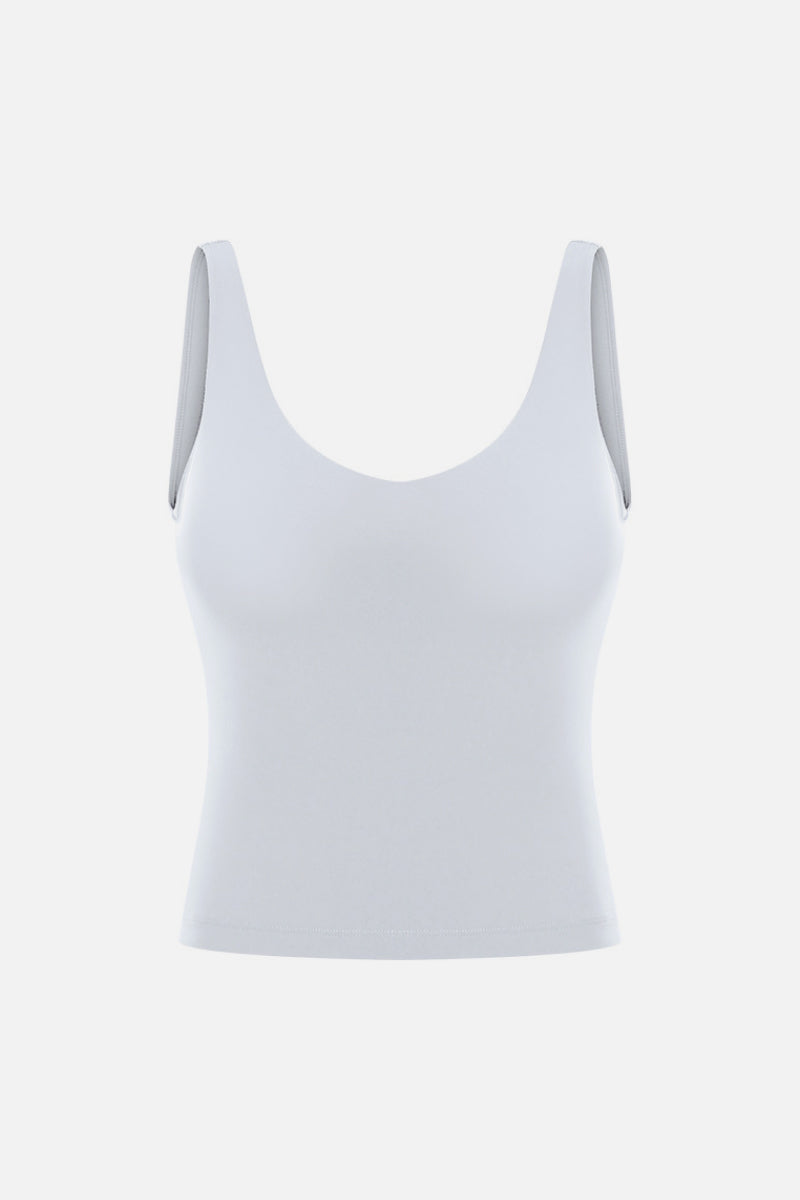 V Neck Active Tank - Ladyez