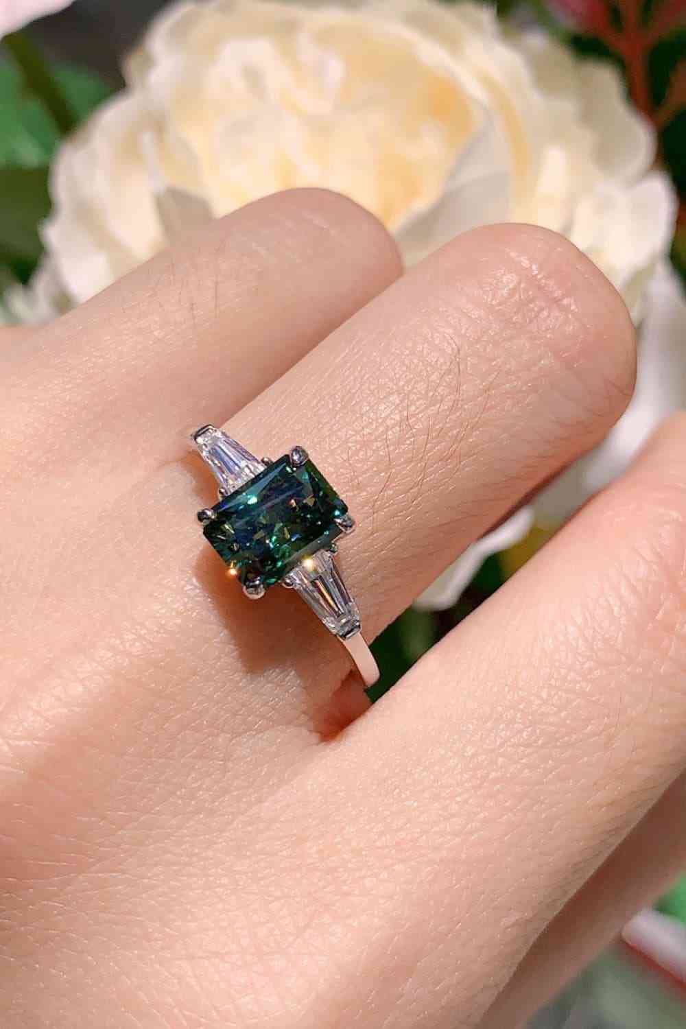 2 Carat Moissanite 925 Sterling Silver Ring - Ladyez