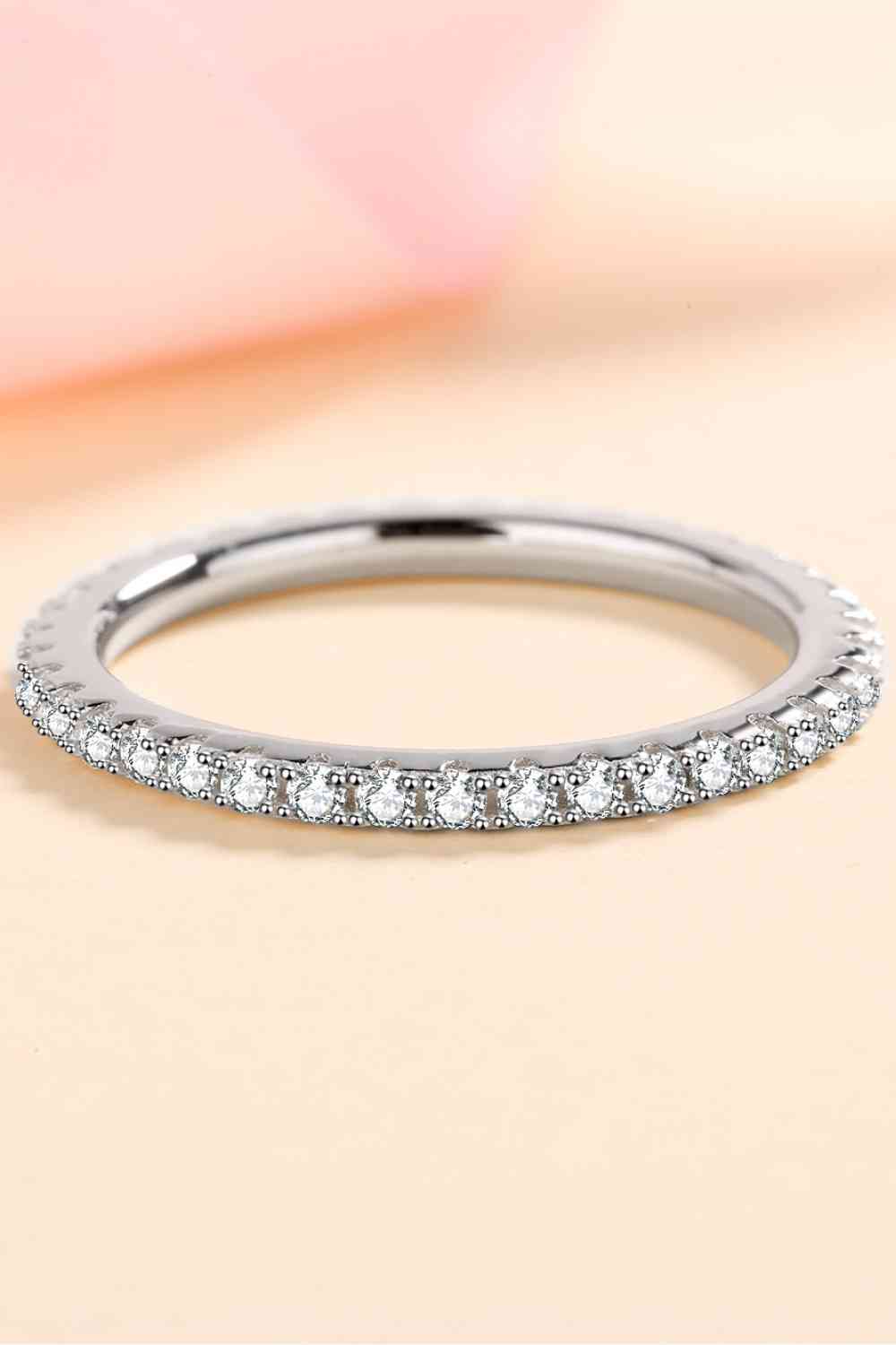Curious Time 925 Sterling Silver Moissanite Ring - Ladyez