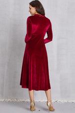 Sequin Long Sleeve Midi Dress - Ladyez