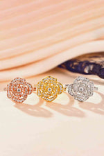 Moissanite Flower Shape Ring - Ladyez