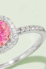 Adored 1 Carat Moissanite 925 Sterling Silver Halo Ring - Ladyez