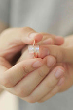 Natural Moonstone Platinum-Plated Ring - Ladyez