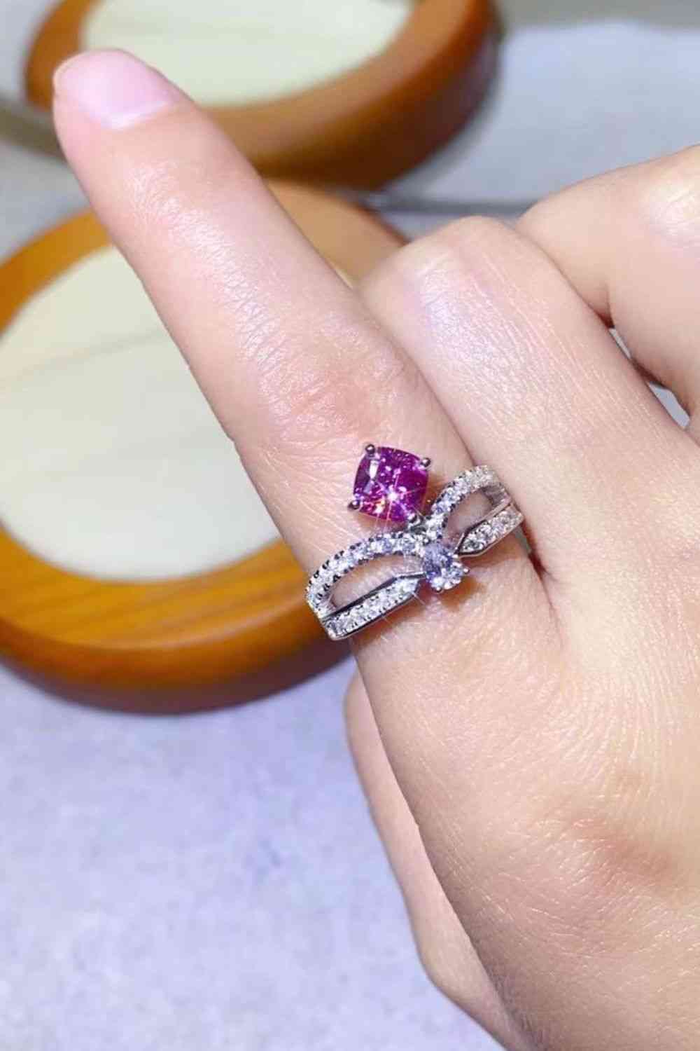 At Your Best 1 Carat Moissanite Ring - Ladyez
