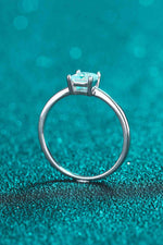 925 Sterling Silver Moissanite Solitaire Ring - Ladyez