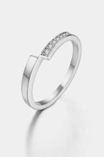 Moissanite 925 Sterling Silver Ring - Ladyez