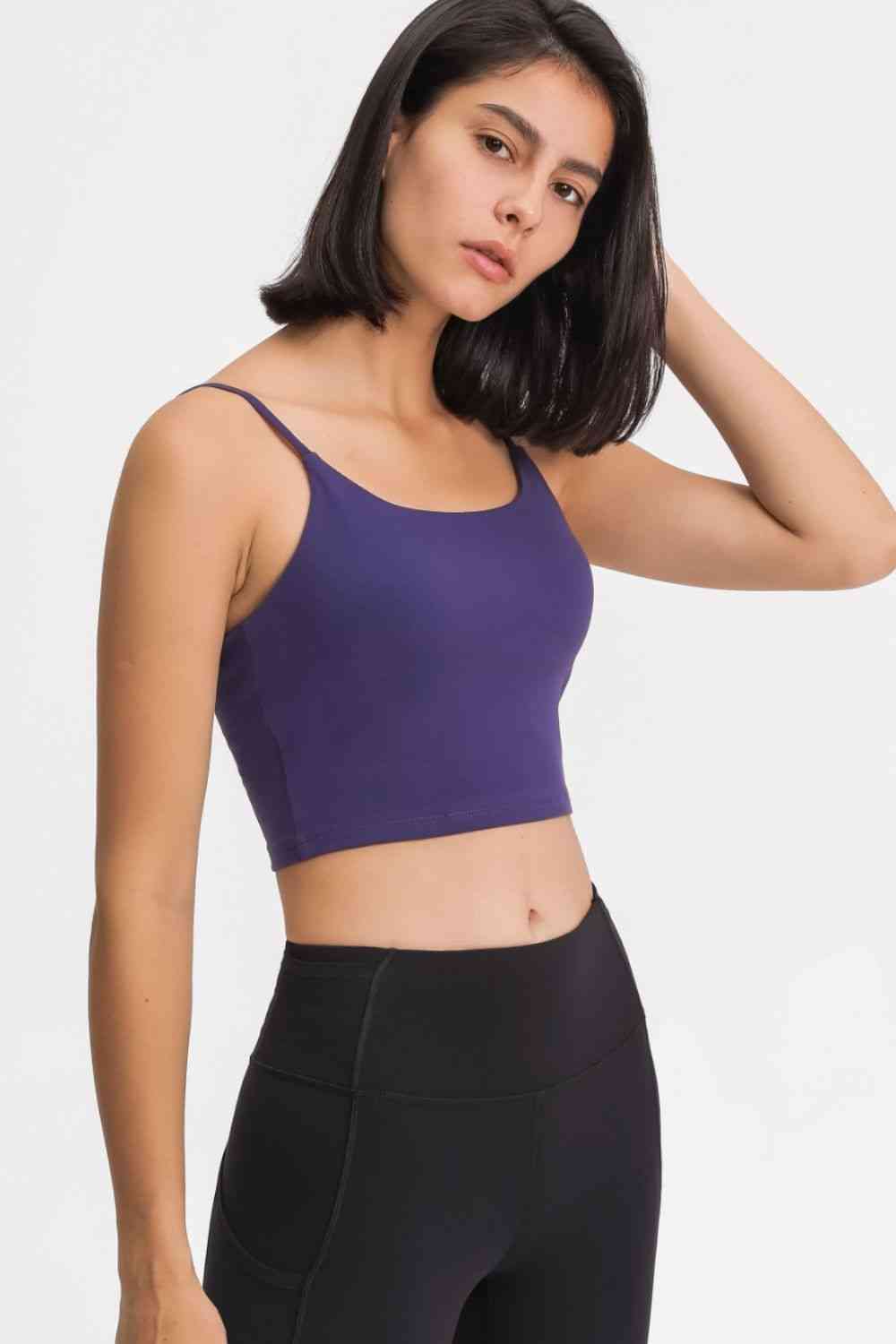 Feel Like Skin Scoop Neck Sports Cami - Ladyez