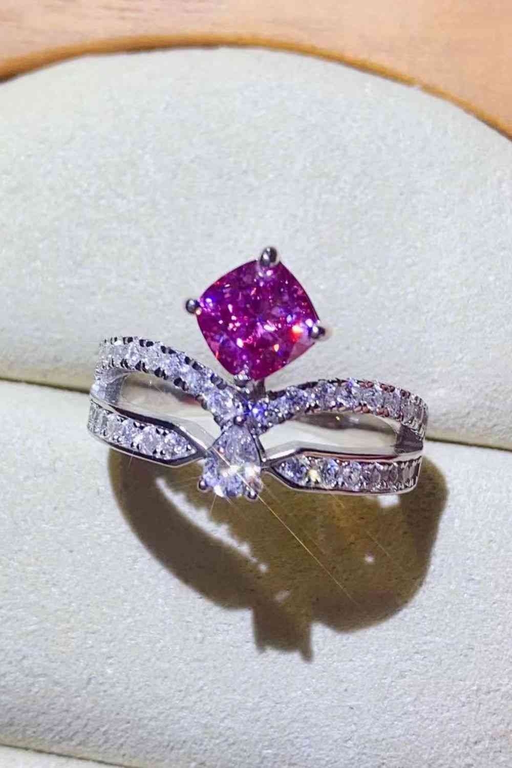 At Your Best 1 Carat Moissanite Ring - Ladyez
