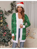 Christmas Open Front Cardigan - Ladyez