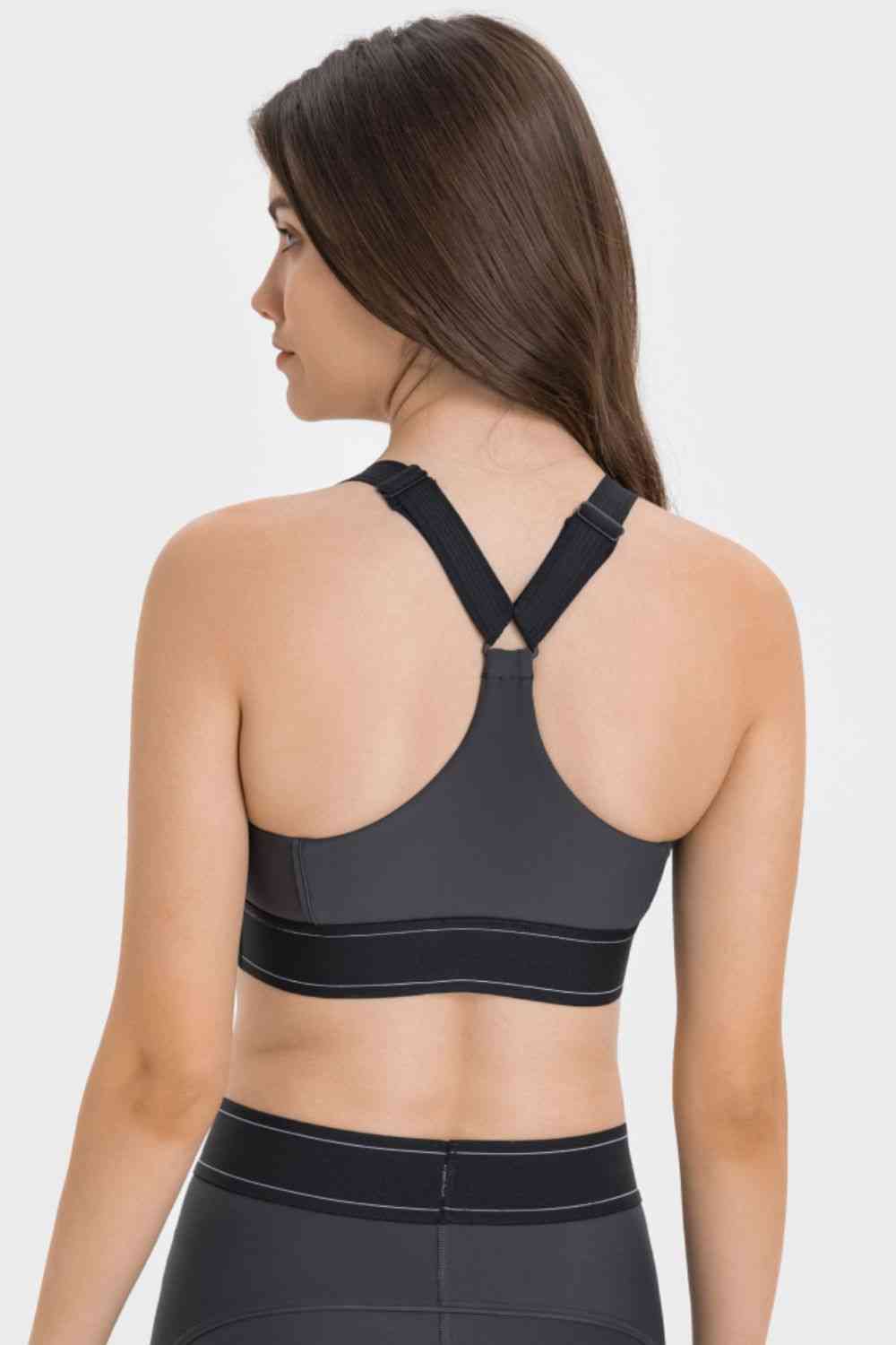 Contrast Sports Bra - Ladyez