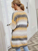 Full Size Gradient Open Front Cardigan - Ladyez