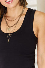 Zenana Ribbed Square Neck Racerback Tank - Ladyez