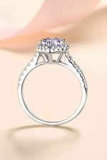 1 Carat Moissanite Heart-Shaped Ring - Ladyez