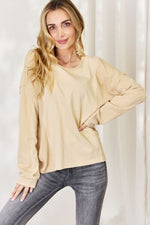 HEYSON Full Size Mineral Wash Thermal Top - Ladyez