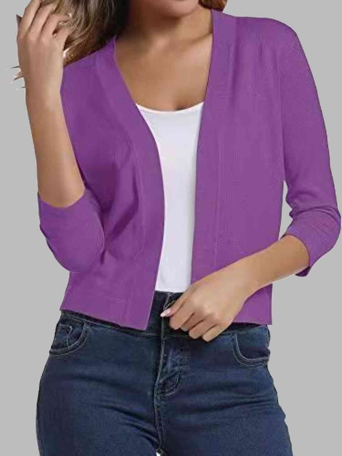 Open Front Cardigan - Ladyez