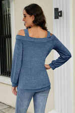 Cutout Cold-Shoulder Top - Ladyez