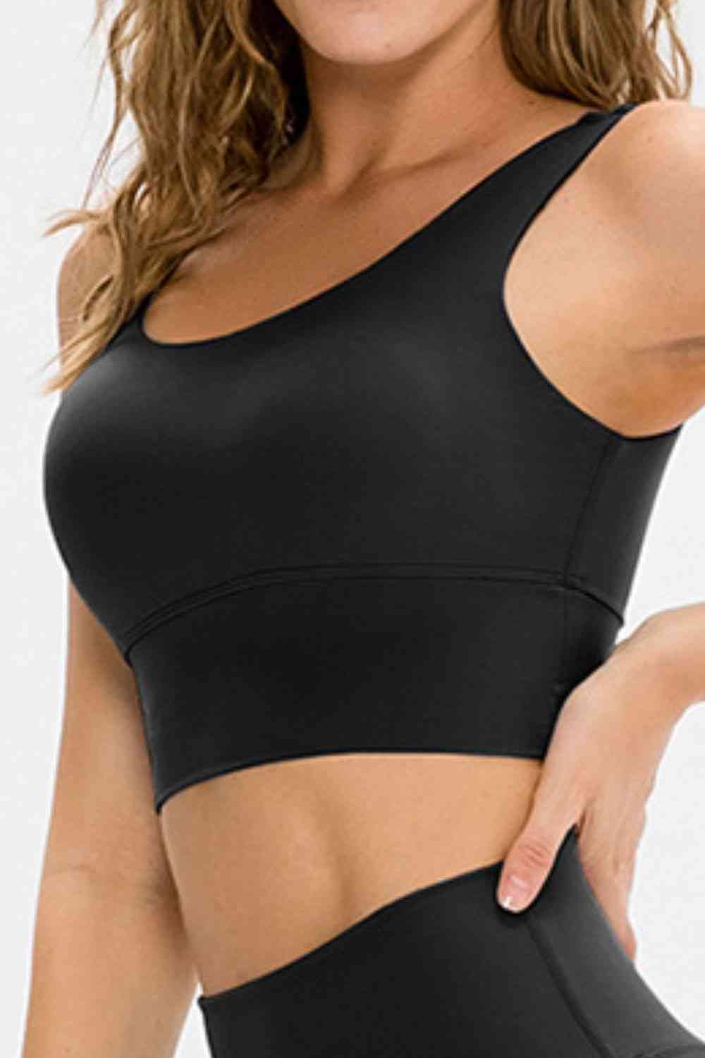 Scoop Neck Long Sports Bra - Ladyez