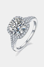 3 Carat Moissanite Halo Ring - Ladyez