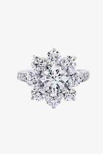 1 Carat Moissanite Flower Ring - Ladyez