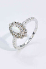 Modern Love Story Opal and Zircon Ring - Ladyez