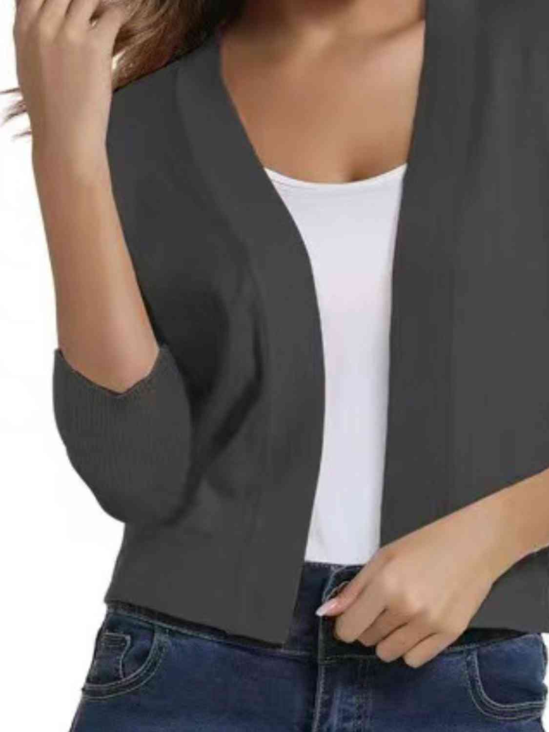 Open Front Cardigan - Ladyez