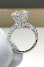 5 Carat Moissanite 6-Prong Ring - Ladyez