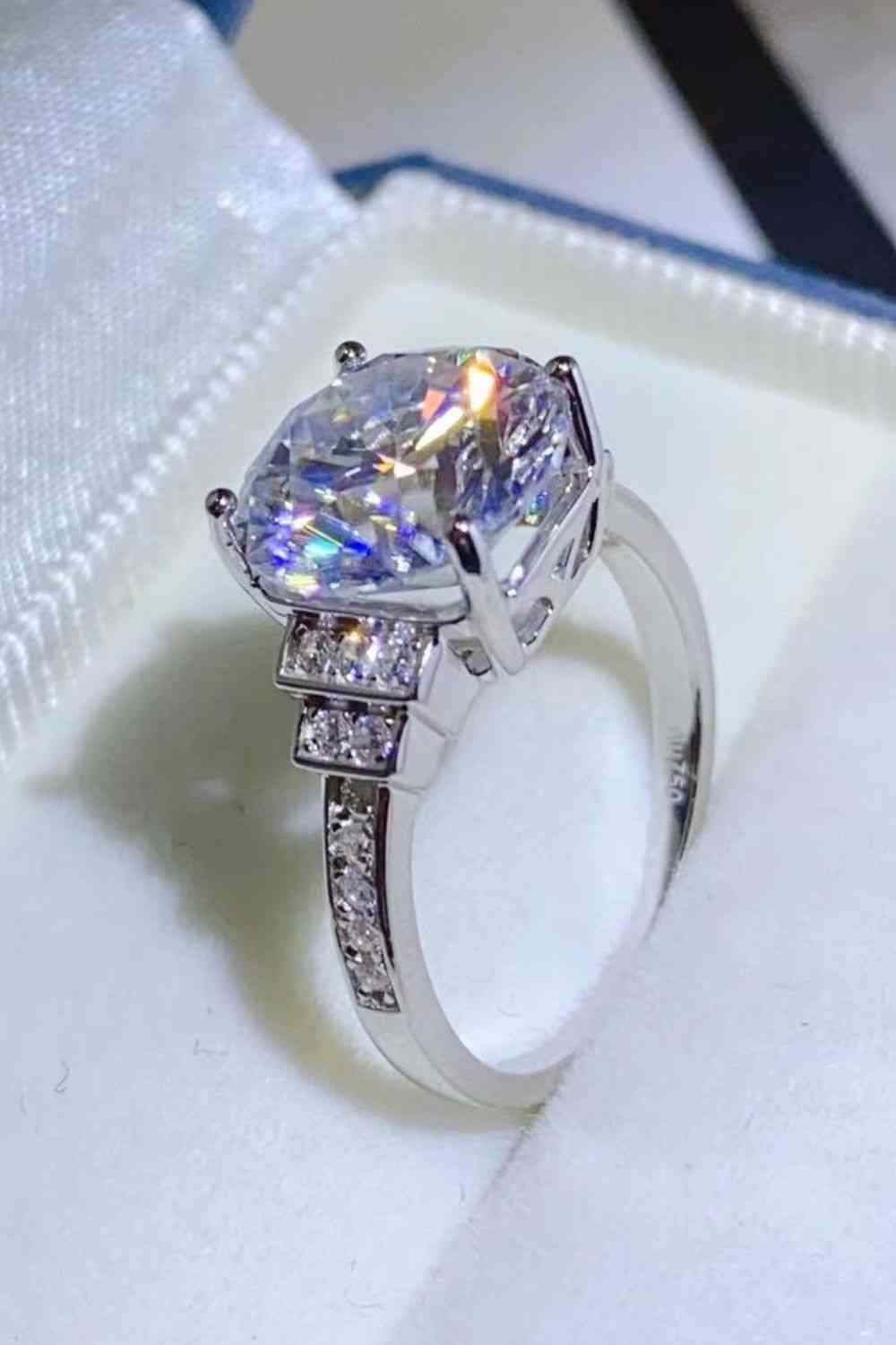 5 Carat Moissanite 925 Sterling Silver Ring - Ladyez