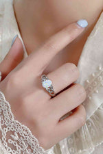 Crisscross 4-Prong Opal Ring - Ladyez