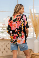 Sew In Love Full Size Floral Round Neck Short Sleeve T-Shirt - Ladyez