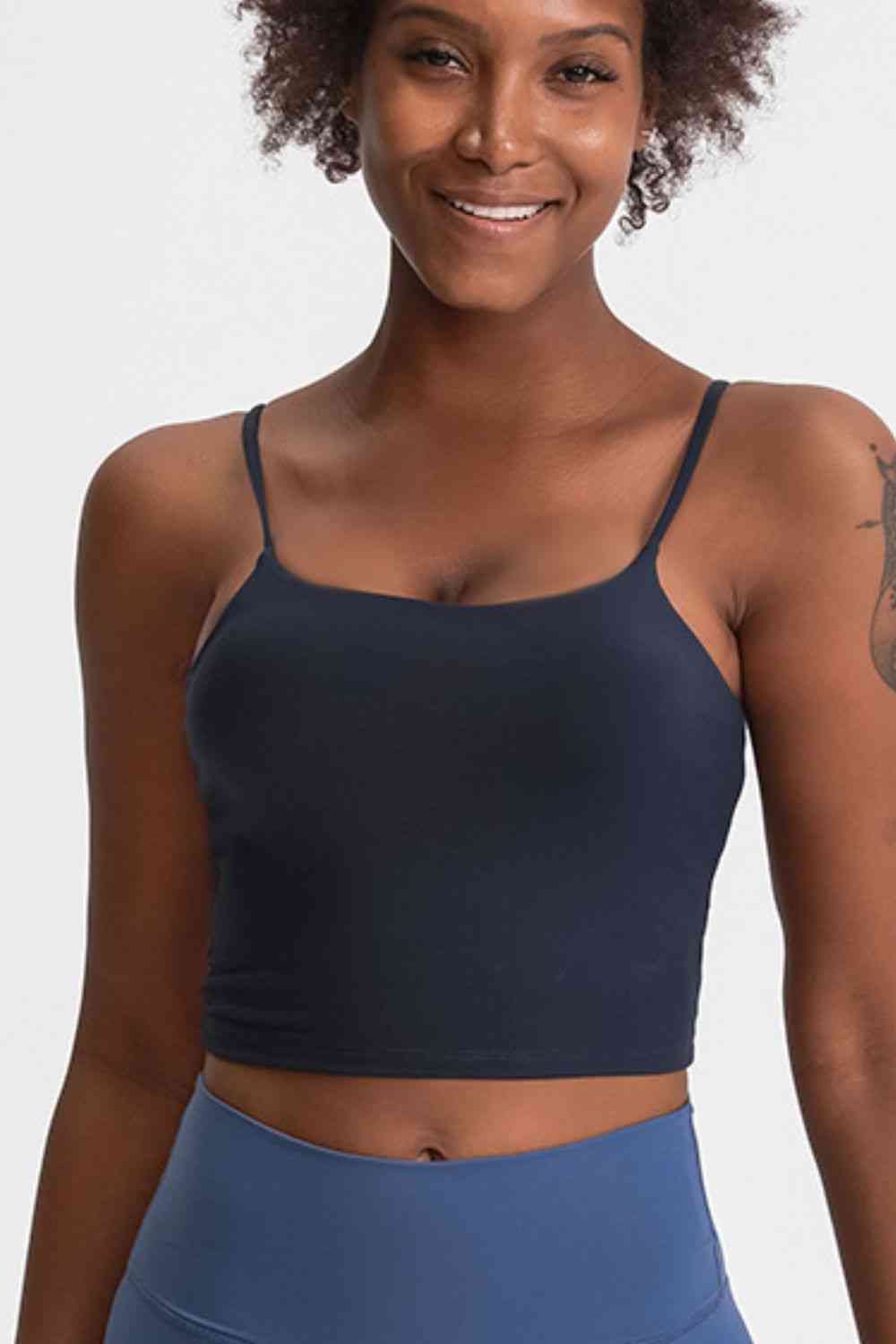 Feel Like Skin Scoop Neck Sports Cami - Ladyez