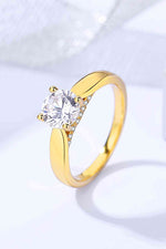 Classic 925 Sterling Silver Moissanite Ring - Ladyez